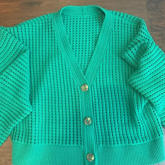 Lululemon Green Knit Cardigan Sweater - Women's xs - Picture 2 of 3